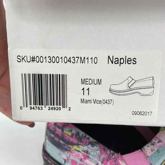 KLOGS Naples Comfort Clog Work Mule Leather Miami Vice Pink Women's Size 11 - Picture 12 of 12